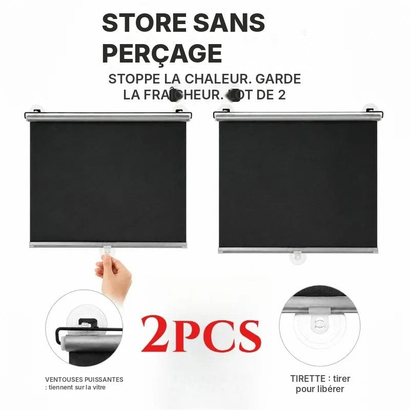 Lot de 2 stores occultants à ventouses, vue 5