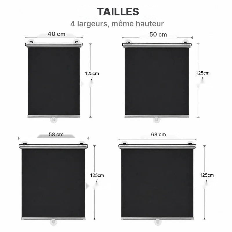 Lot de 2 stores occultants à ventouses, vue 6
