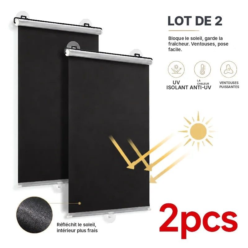 Lot de 2 stores occultants à ventouses, vue 10