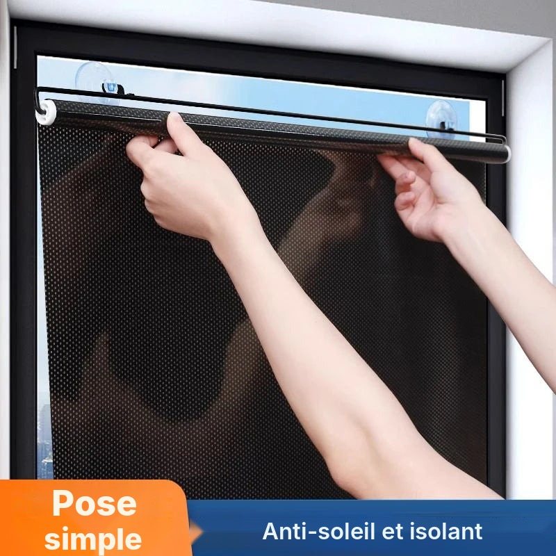 Store enrouleur rétractable à ventouses, vue 5