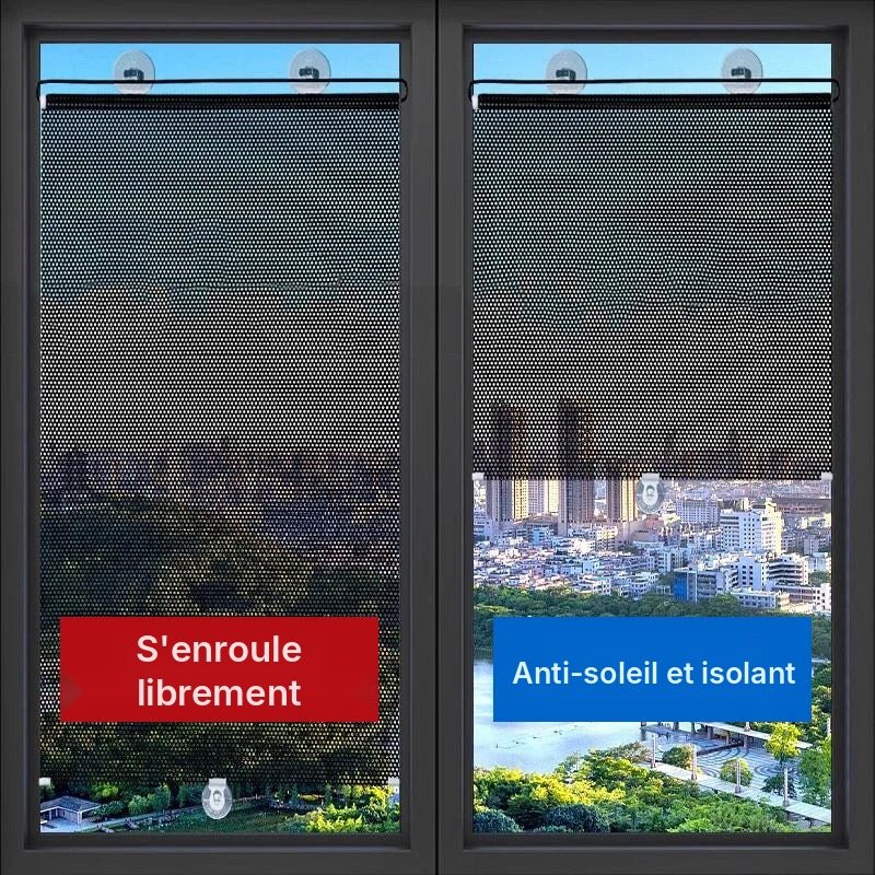 Store enrouleur rétractable à ventouses, vue 8