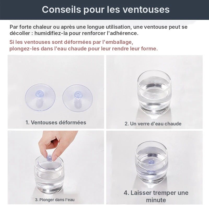 Store enrouleur rétractable à ventouses, vue 9