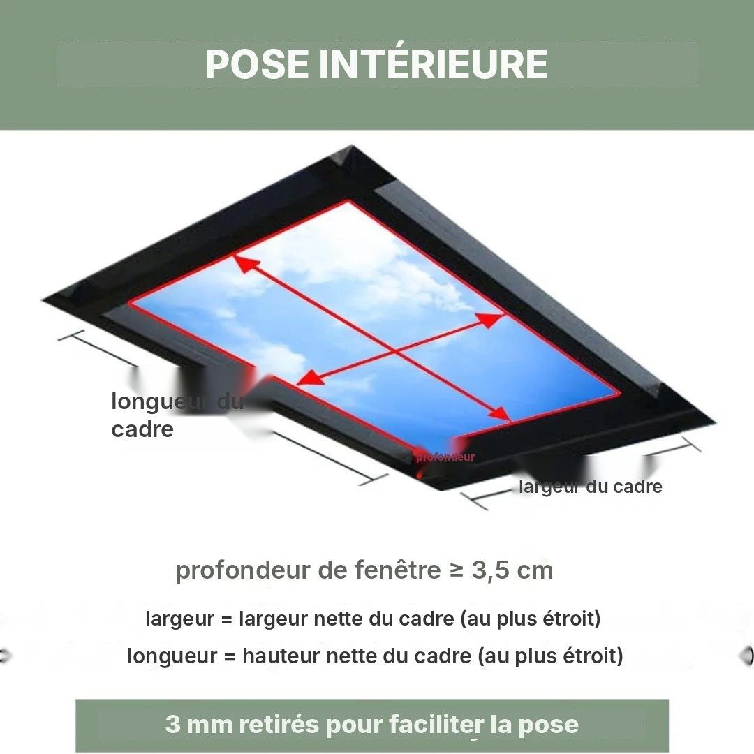 Store alvéolaire sur mesure pour fenêtre de toit, vue 6
