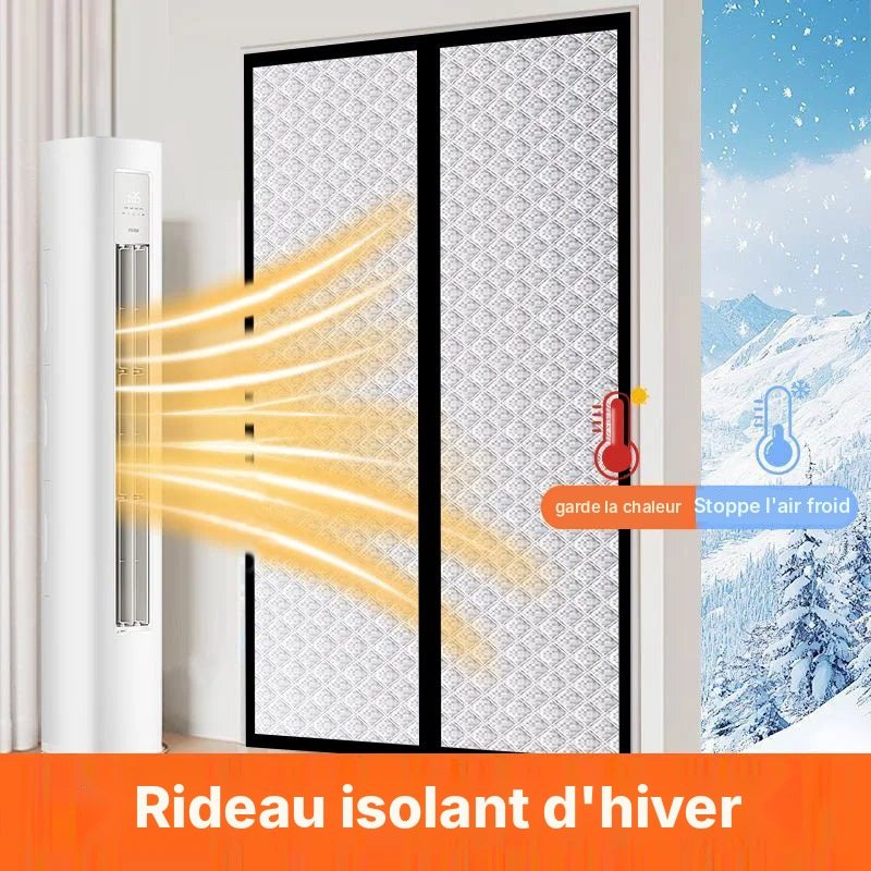 Rideau isolant de porte épais aimanté, vue 2