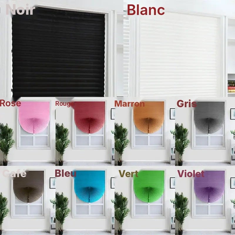 Store plissé adhésif non tissé, vue 6