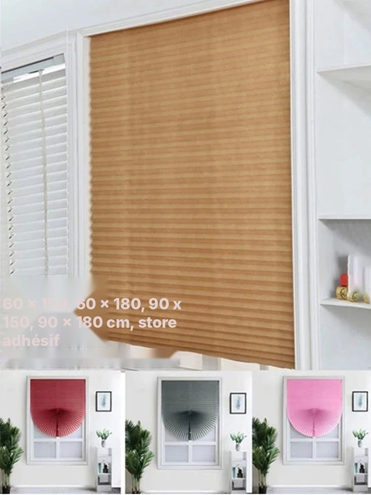 Store plissé adhésif non tissé, vue 16