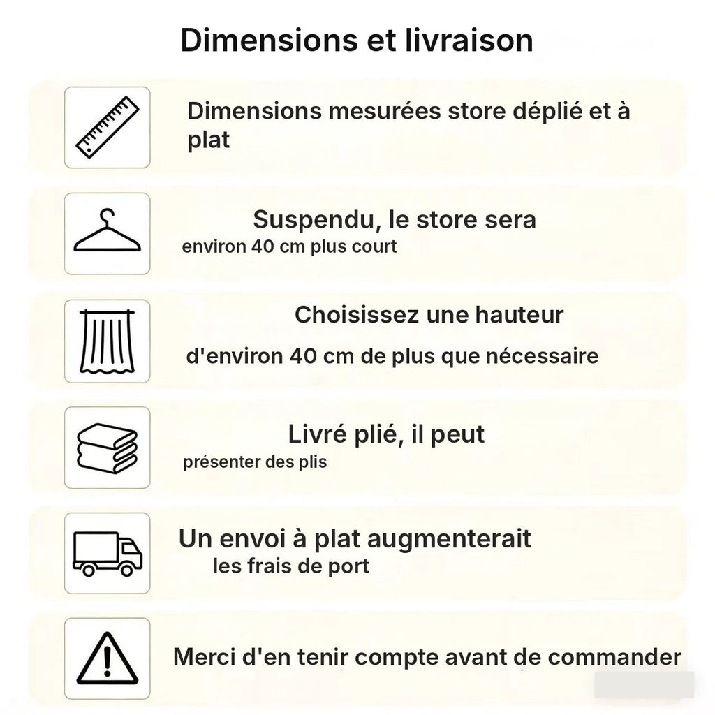 Store plissé adhésif tamisant ou occultant, vue 23