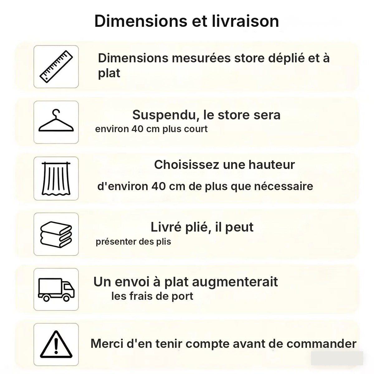 Store plissé adhésif tamisant ou occultant, vue 23