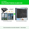 Lot fenêtre fraîche : film anti-chaleur + store filtrant à ventouses