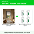 Lot store enrouleur jour nuit + pinces de fixation