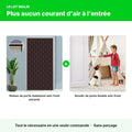 Lot porte d'entrée anti-froid : rideau matelassé aimanté + boudin double